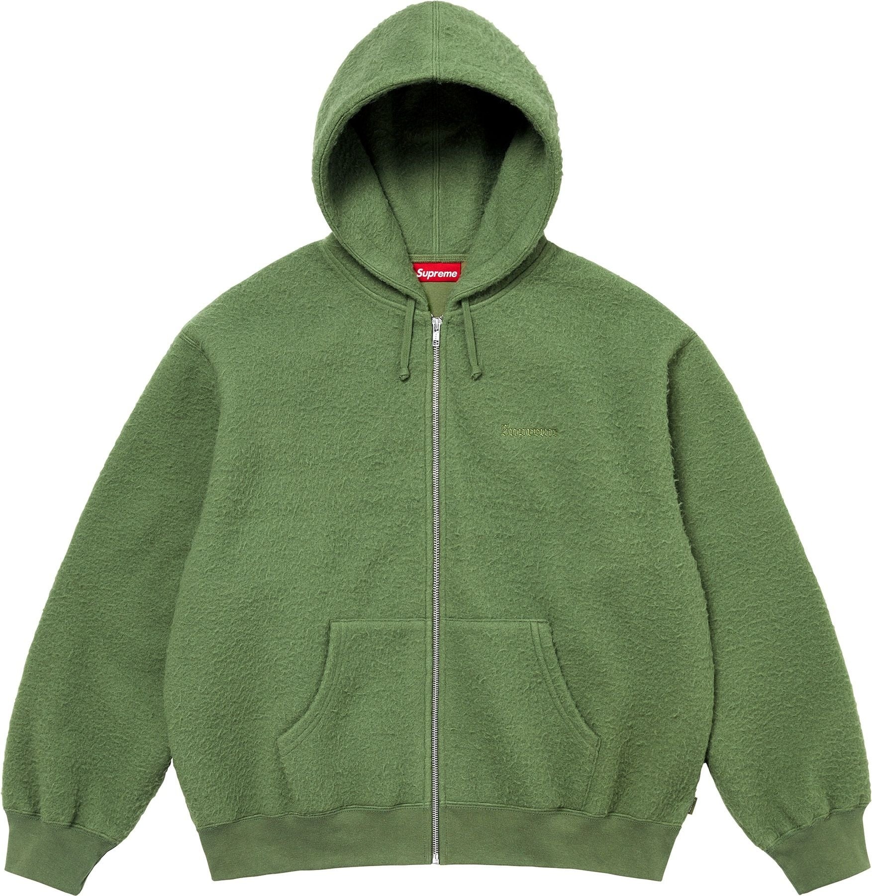 Pilled Zip Up Hooded Sweatshirt view 6